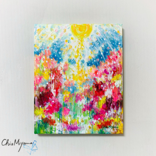 原画 抽象画 光 煌めき キラキラ 花 ピンク おしゃれ モダン 原画 抽象画 光 煌めき キラキラ 花 ピンク おしゃれ モダン