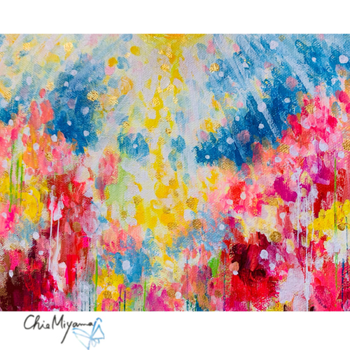 原画 抽象画 光 煌めき キラキラ 花 ピンク おしゃれ モダン 原画 抽象画 光 煌めき キラキラ 花 ピンク おしゃれ モダン
