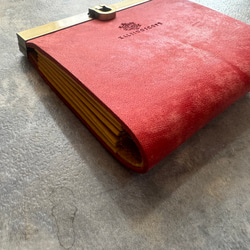 【数日内に発送可能】二つ折り財布『avanico-harf』ローズピンク×イエロー 2枚目の画像