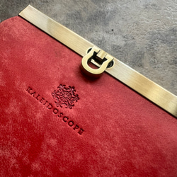 【数日内に発送可能】二つ折り財布『avanico-harf』ローズピンク×イエロー 4枚目の画像