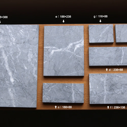 大理石のお皿【cサイズ：188×88mm】　-ブラック／グレイ／ホワイト-　marble plate 大理石プレート 5枚目の画像