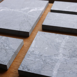 大理石のお皿【gサイズ：116×88mm】　-ブラック／グレイ／ホワイト-　marble plate 大理石プレート 15枚目の画像