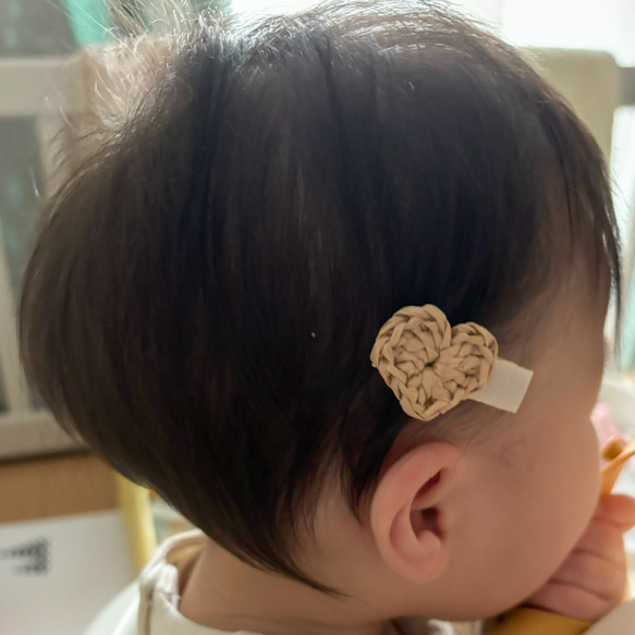 ＼春夏向け／ハートのヘアクリップ 2枚目の画像