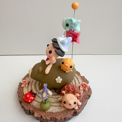 残り僅か☆HAPPY イースター うさぎ にんじん ミニチュア 粘土細工