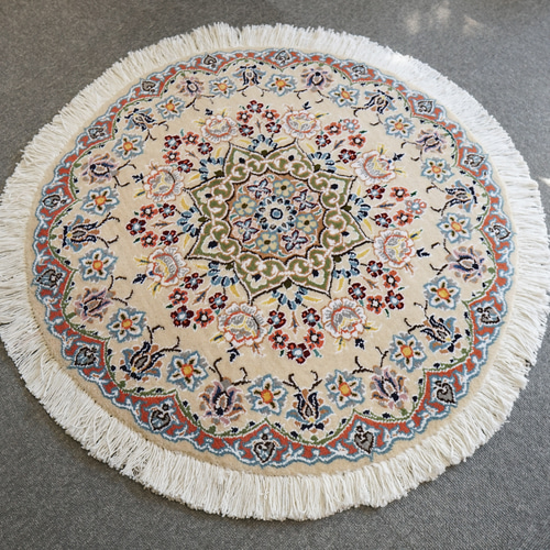 71×71cm【ペルシャ手織り絨毯】ラウンドラグ カーペット・絨毯 71×71cm【ペルシャ手織り絨毯】ラウンドラグ カーペット・絨毯