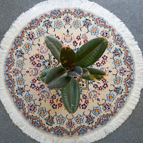71×71cm【ペルシャ手織り絨毯】ラウンドラグ カーペット・絨毯 71×71cm【ペルシャ手織り絨毯】ラウンドラグ カーペット・絨毯