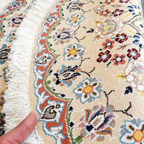 71×71cm【ペルシャ手織り絨毯】ラウンドラグ カーペット・絨毯 71×71cm【ペルシャ手織り絨毯】ラウンドラグ カーペット・絨毯