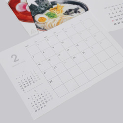 【４月始まり】食いしん坊さん専用カレンダー 2024 4枚目の画像