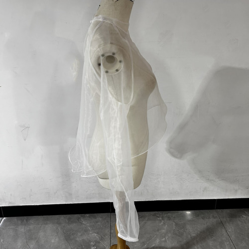 上質オーガンジー ウエディングドレス中に入れるインナーブラウス