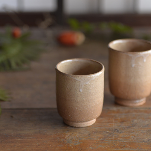 萩焼 夫婦湯呑 湯呑み 牧野窯 通販 17442660｜Creema(クリーマ)