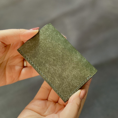 小さくてシンプルな三つ折り財布 【グリーン】 ミニ財布 小さくてシンプルな三つ折り財布 【グリーン】 ミニ財布