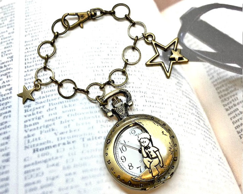 星の王子様「バックチャームウォッチ」 星の王子様「バックチャームウォッチ」 (星の王子さま正規