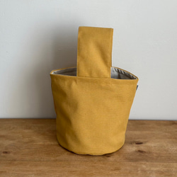 ラスト1⭐︎太めの持ち手❤️ワンハンドルバケツ型バック