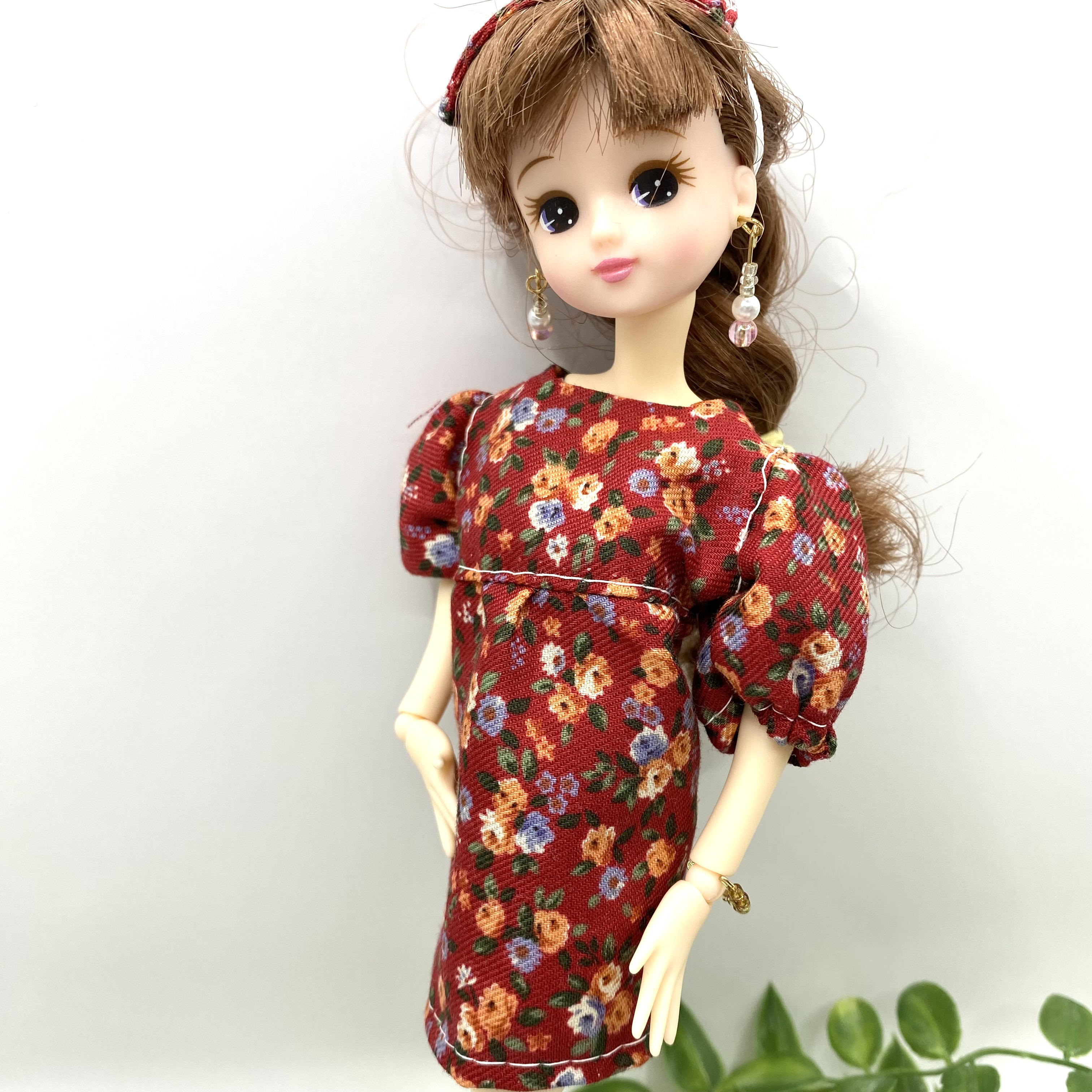 リカちゃん服 ボーダーワンピース2点セット②