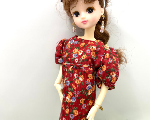 リカちゃんお着物☆☆花嫁衣装60 色打掛】UK-037 リカちゃん ブライス お着替え着物 花嫁衣装