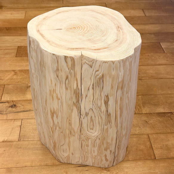 Hinoki  Wood  Stool  No.625 2枚目の画像