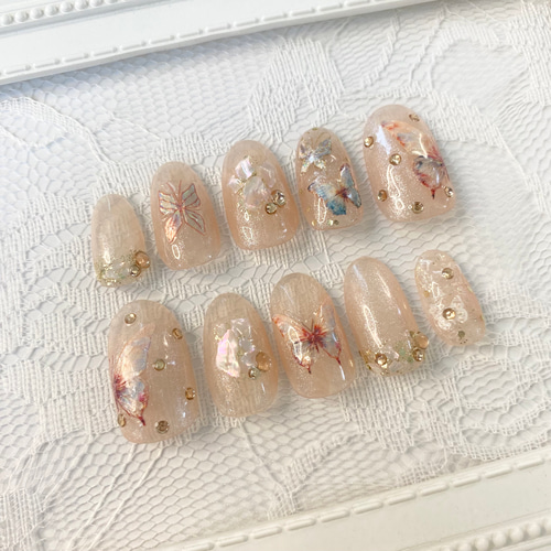 ネイルチップ | Lサイズ | 輝く空を舞う蝶々 | ニュアンスネイル/シアーネイル/サーモンピンク/オレンジ ネイルチップ(つけ爪) ME:se〖ミューズ〗 通販|Creema(クリーマ) 17443044 ネイルチップ | Lサイズ | 輝く空を舞う蝶々 | ニュアンスネイル/シアーネイル/サーモンピンク/オレンジ ネイルチップ(つけ爪) ME:se〖ミューズ〗 通販|Creema(クリーマ) 17443044