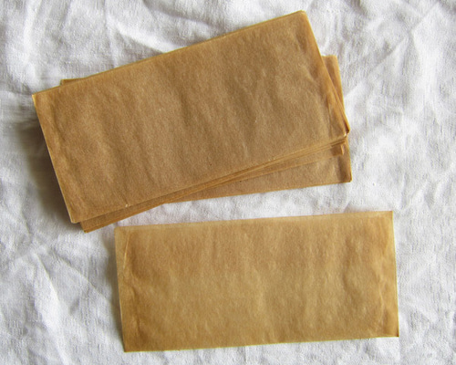 フランスヴィンテージ パラフィン紙袋10枚 その他ラッピング用品