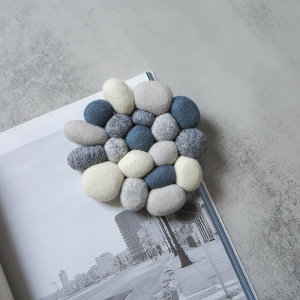 羊毛フェルトコースター-紫丹07 その他インテリア雑貨 FELT FREE 通販