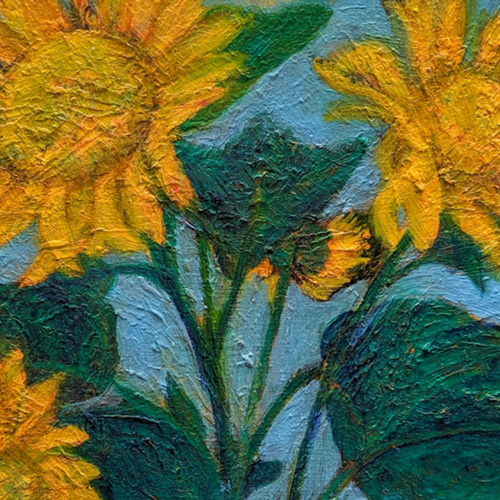 絵画・油絵】向日葵（ひまわり）｜アート 花 絵画 Art Fractal
