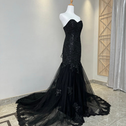 【Mac Duggal 】まるで妖精♪花柄刺繍のマーメイドドレス dazzlin ダズリン チュール刺繍マーメイドドレス パープル/M