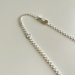 crescent necklace _ s925 三日月 マット silver925 シルバー925ネックレス 4枚目の画像