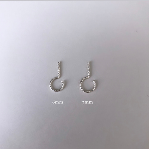 人気No.1【14kgf silver925】超極小 6mm シンプルミニキャッチ