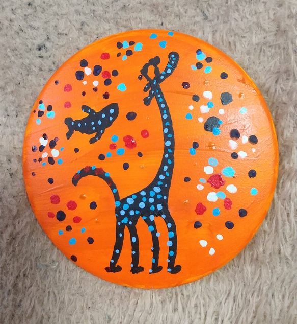 giraffe缶バッチ原画 1枚目の画像