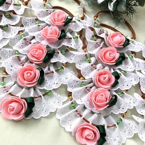 送料無料】❤️コットンレースローズ❤️業務用チョーカー【20