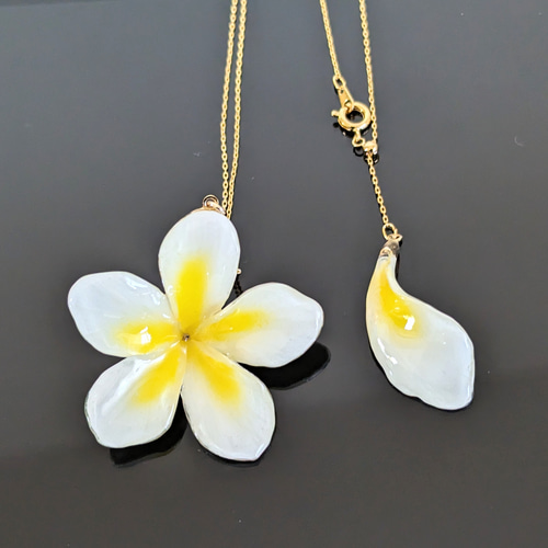 花まり ネックレス 白 小花 ボタニカル ガラス | iichi 日々の