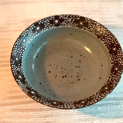 點點聚合咖啡花邊碗_陶瓷餐碗 第2張的照片