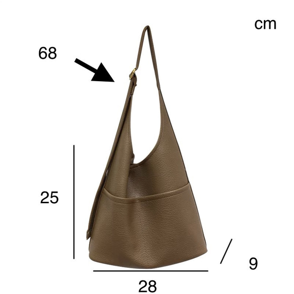 ファッションシンプル革　レディース日常用　柔らかいショルダーバッグ 15枚目の画像