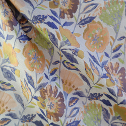 ジャガード織り生地 ゴブラン織り 花柄 ボタニカル柄 1枚目の画像