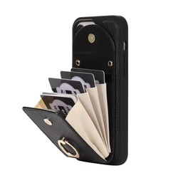 スマホケース カード収納 パスケース 革製 革 便利 手帳型 プレゼント 携帯バッグ 全機種対応 便利 7枚目の画像