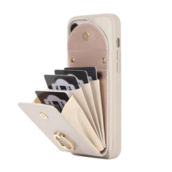スマホケース カード収納 パスケース 革製 革 便利 手帳型 プレゼント 携帯バッグ 全機種対応 便利 16枚目の画像