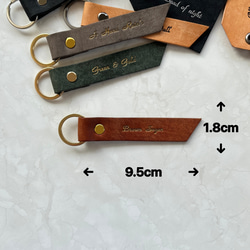 エスコートカード　ネームタグ キーホルダー 名入れ　箔押しいたします　バッグチャーム 席札 ドッグタグ ベビーギフト 5枚目の画像