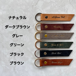 エスコートカード　ネームタグ キーホルダー 名入れ　箔押しいたします　バッグチャーム 席札 ドッグタグ ベビーギフト 3枚目の画像