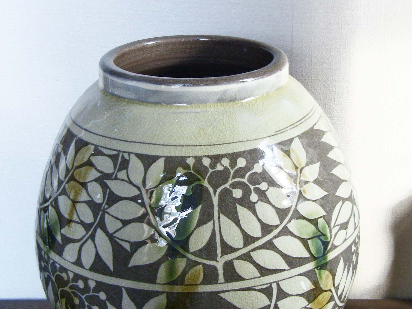 ななかまど三彩大壺