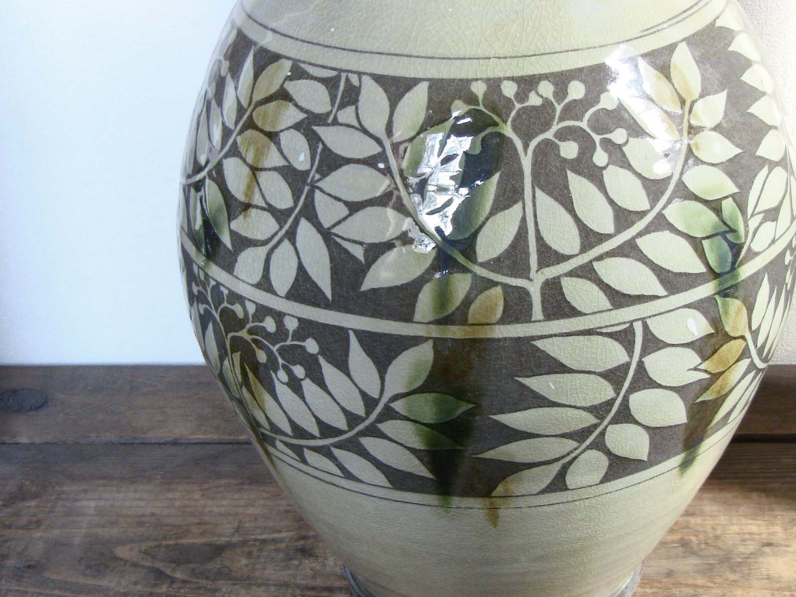 ななかまど三彩大壺