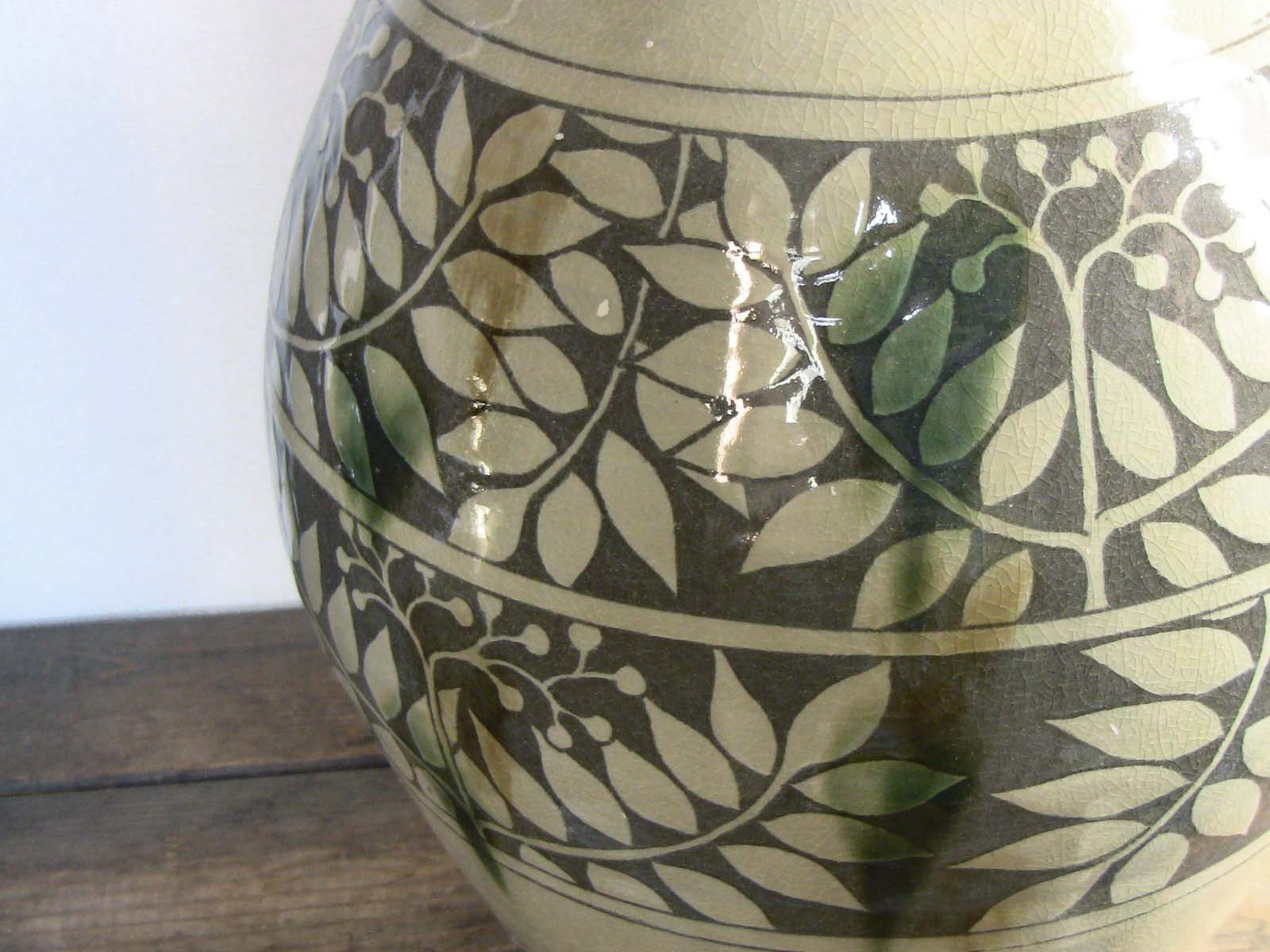 ななかまど三彩大壺