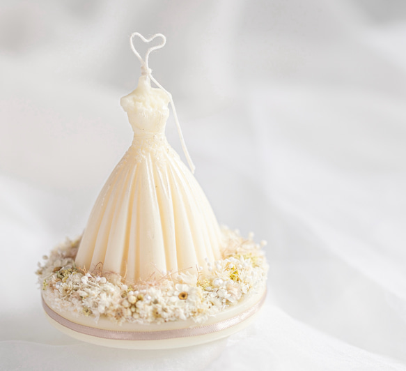 アロマキャンドル ドレスのキャンドル ウエディングのウェルカム