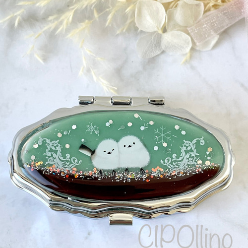 季節限定】シマエナガ✖️チョコミント ピルケース チョコレート