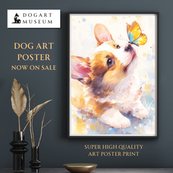 コーギー　ウェルシュコーギー　犬　犬の絵　原画　絵画　鉛筆画　手描き　イラスト 85e0c2d846cbce46834f9a264fbed2