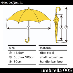 eju.organic【kimono umbrella 005】着物傘、着物日傘、付下げ、着物リメイク、日傘、インテリア 8枚目の画像
