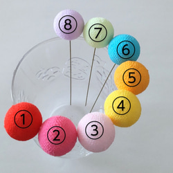 【単品】玉のUピン ＊つまみ細工＊髪飾り/七五三/和装/着物/袴/ 3枚目の画像