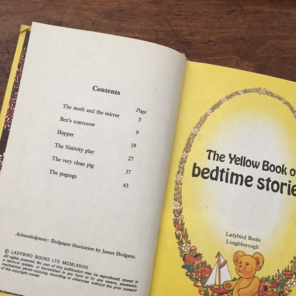 ヴィンテージブック　the yellow book of bedtime stories 児童書　古本　LONDON 　 4枚目の画像