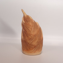 木彫刻 アート 『 筍 』たけのこ　一刀彫　 桐　モモ　ハンドメイド 2枚目の画像