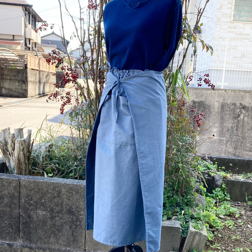 2389 チベタン スカート 井原デニム ダンガリー コットン