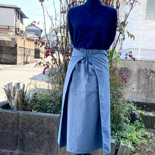 2389 チベタン スカート 井原デニム ダンガリー コットン