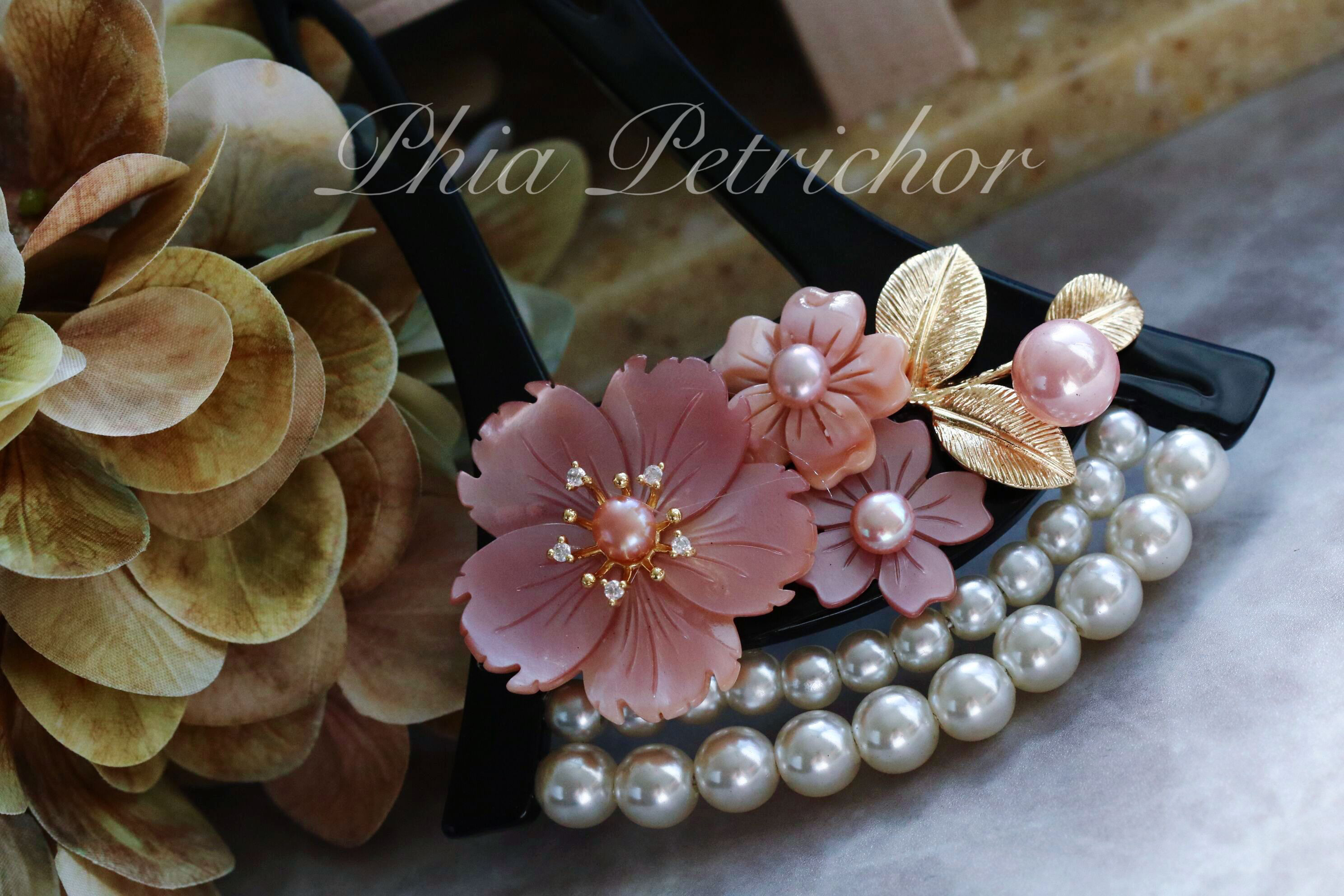 簪 和 K24GP 桜 かんざし バチ型 パール 簪 着物 髪飾り 留袖 着物 成人式 結婚式 卒業式